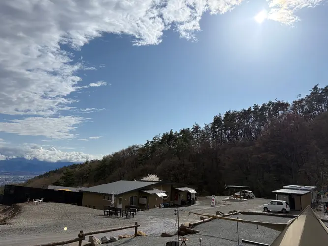 区画サイトで眺望抜群です